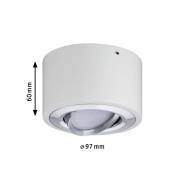 Paulmann LED-loftlampe Argun, hvid, Ø 10 cm, metal
