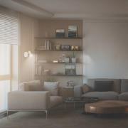 Vægspot Tapp, hvid, Ø 8 cm, 1 lyskilde, metal, GU10