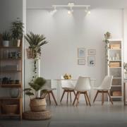 Loftspot Tapp, hvid, længde 48 cm, 3 lyskilder, metal, GU10