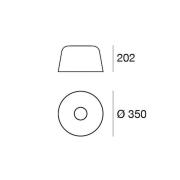 LED-loftlampe Delfi_S, hvid, Ø 35 cm, metal
