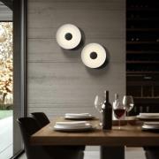 LED-loftlampe Basin_P, sort, metal, Ø 48 cm