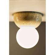 Globen Lighting væglampe Torrano, beige, Ø 13 cm IP44