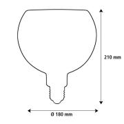 SEGULA LED Floating Filo sand G180 E27 5W 2.200 K dæmpbar