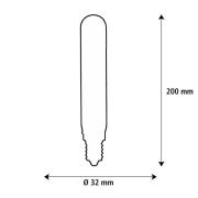 SEGULA LED Elegant Line E27 5W Tube 2.200 K Filament dæmpbar