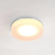 Bopp LED-loftslampe One, aluminiumsfarvet, Ø 9 cm