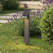 Prios LED-solcellelampe Lestor, antracit, dæmpbar, IP65