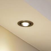 Lindby indbygningslampe Jyla, nikkel mat, Ø 13 cm, GX53