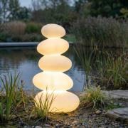 Lucande LED-terrasse lampe Soriel, hvid, 72 cm, stepdim, IP54