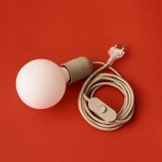 HAY E27-fatning COMMON, betongrå, stikledning 240 cm