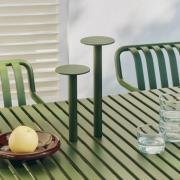 HAY LED-batteridrevet bordlampe HOST PORTABLE, olivengrøn, 30 cm, IP44