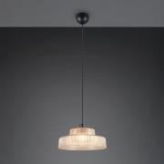 Hængelampe Abella, ravfarvet, Ø 35 cm, glas, E27