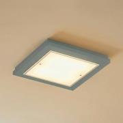 Loftslampe Tally, bredde 32 cm, salviegrøn, træ, E27