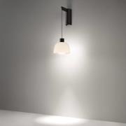 Bover LED-væglampe Drep A/01, opal hvid, glas, 2.700 K