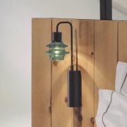 Bover LED-væglampe Drop A/02, grøn, glas, 2.700 K