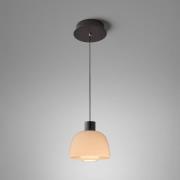 Bover LED-hængelampe Drep S/01, nude, glas, 2.700 K