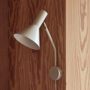 FRANDSEN Væglampe Lyss, beige, stik, 42 cm høj, E27