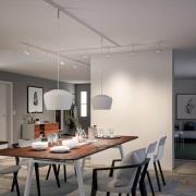 Paulmann URail skinne, signalhvid, længde 10 cm, aluminium