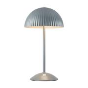 Bordlampe Zin, grå, jern, højde 35,5 cm, G9