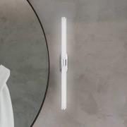 LED-væglampe Runt, længde 60 cm, krom, 4.000 K, IP44