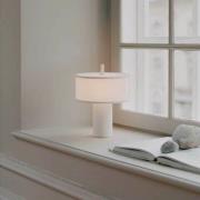 NEW WORKS LED-batteridrevet bordlampe Margin, hvid, dæmpbar, CCT