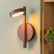 GOOD & MOJO LED-væglampe Okinawa, brun, stik, træ