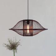 GOOD & MOJO hængelampe Maui, rød, Ø 70 cm, bambus, E27