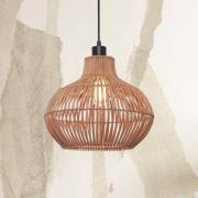 GOOD & MOJO Hængelampe Kalahari, Ø 32 cm, natur, rattan, E27