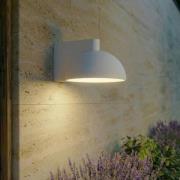 Lucande LED-udendørs væglampe Velira, lysegrå, metal, IP54