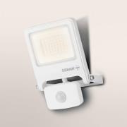 OSRAM udendørs spotlampe ENDURA FLOOD, hvid, sensor 30 W 830 IP44