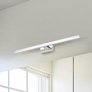 LED-væglampe Conettilla, kromfarvet, bredde 60 cm IP44 CCT