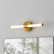 LED-væglampe Ramola, messingfarvet, bredde 45 cm, IP44, CCT