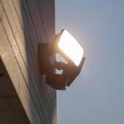 CHIMERA LED-sensor-udendørs vægspot, sort, 2 lyskilder, IP54