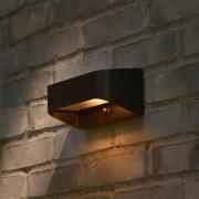 Marcellio udendørs LED-væglampe til vægmontering, sort, med sensor, IP...