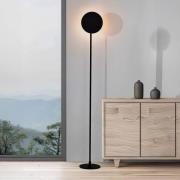 LED-gulvlampe Isabel, sort, højde 168 cm, metal