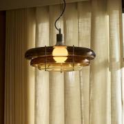 MARKET SET Hængelampe Sunset Ø 45 cm, ravfarvet, glas, E27