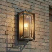 Arcchio udendørs væglampe Ismera, antracit/messing E27, IP65