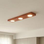 Loftlampe Hero, rød, 55 x 12 cm, 3 lyskilder, metal, GX53