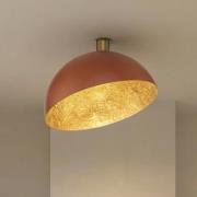 Loftlampe Sfera, Ø 50 cm, rød/guld, metal, E27