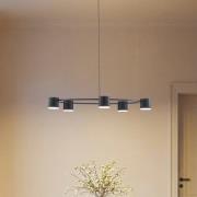 Hængelampe Kodo, 5 lyskilder, sort, stål, GX53