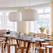 HAY lampeskærm Donut, Ø60 cm, hvid, papir/bambus