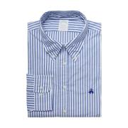 Milano Slim-Fit Sport Shirt, Broadcloth, Button-Down Collar