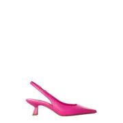 Barbie Pink Læder Slingback Pumps