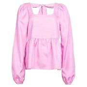 Cecilia LS Bluse, Lilla Pink