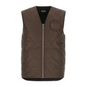 Chokoladepolyester vest