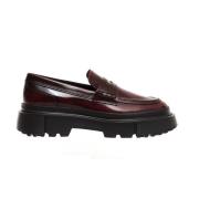 Læder Bordeaux Tank Loafer - Størrelse 35