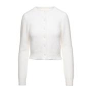 Hvid Angora Cardigan