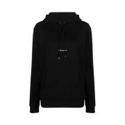 Sort Rive Gauche Hoodie med Logo