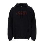 Sort bomuldsblandings oversize sweatshirt