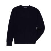 Ribben uld og cashmere sweater