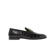 Sort Croco Horsebit Loafer